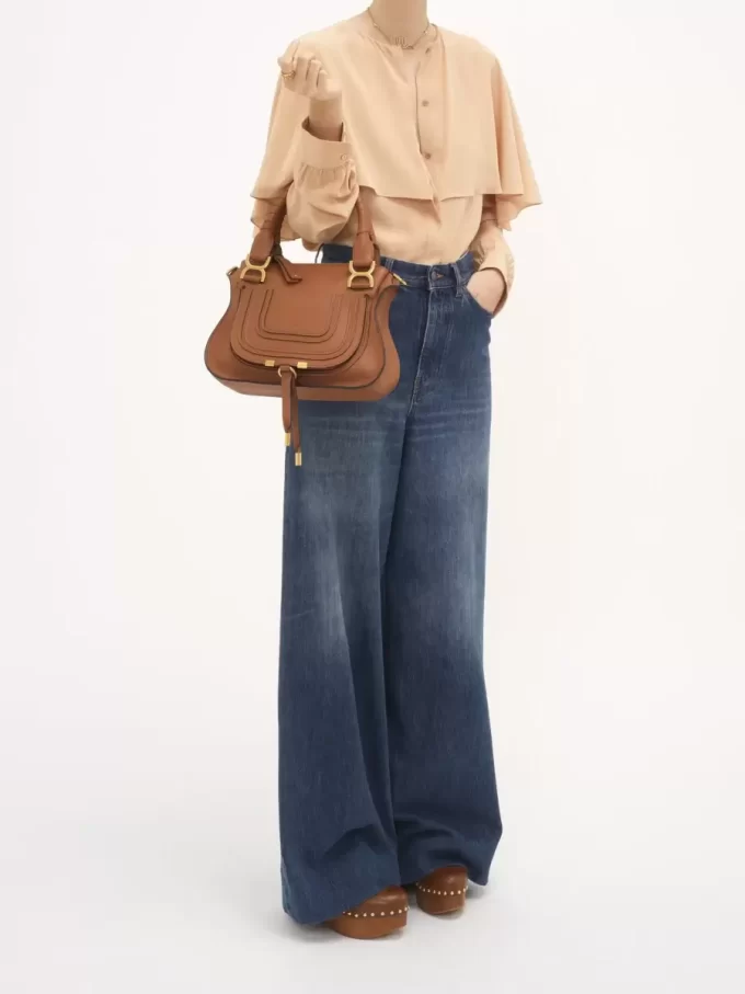 Small Marcie bag in grained leather