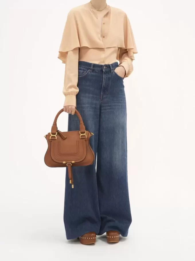 Small Marcie bag in grained leather