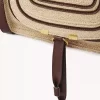 Small Marcie bag in raffia-effect fibers