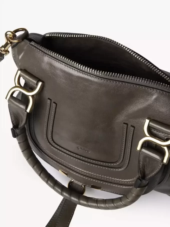 Small Marcie bag in shiny leather