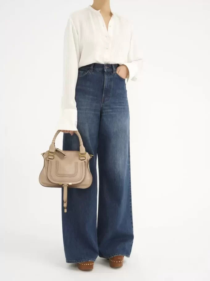 Small Marcie bag in shiny leather