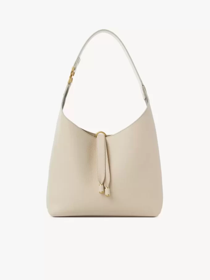 Small Marcie hobo bag in grained leather