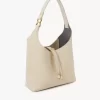 Small Marcie hobo bag in grained leather