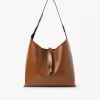 Small Marcie hobo bag in shiny leather