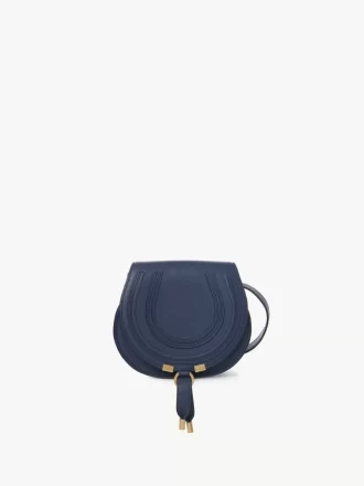Small Marcie saddle bag in grained leather