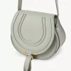 Small Marcie saddle bag in grained leather