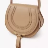 Small Marcie saddle bag in grained leather