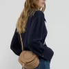 Small Marcie saddle bag in grained leather