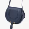 Small Marcie saddle bag in grained leather