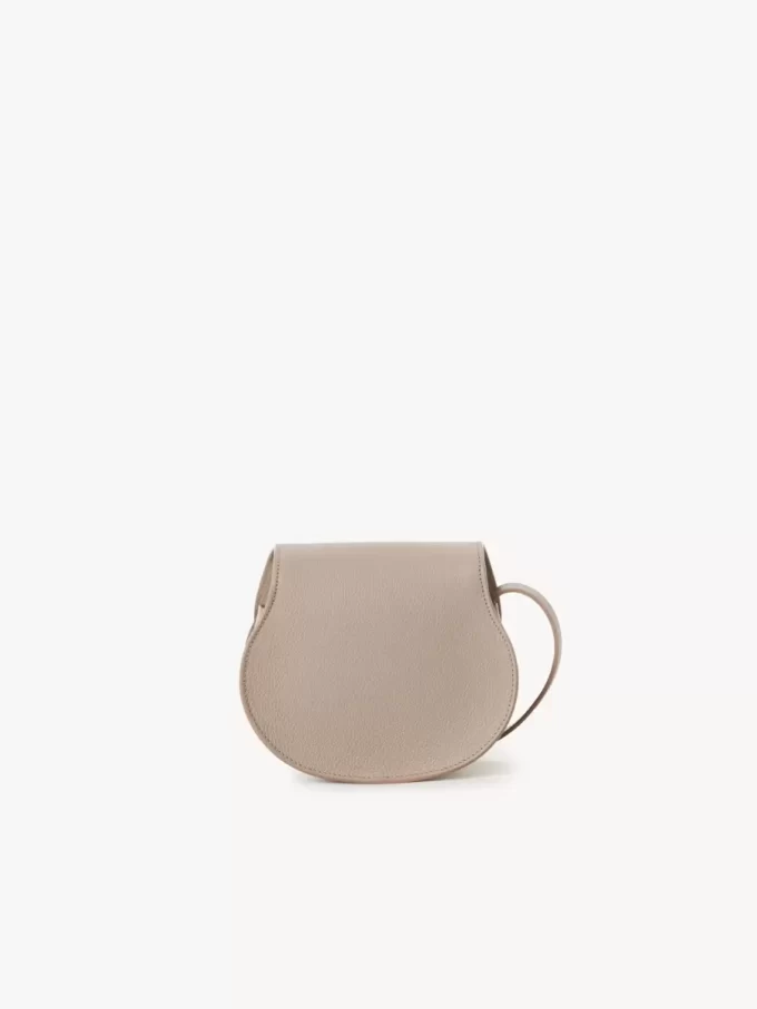 Small Marcie saddle bag in grained leather