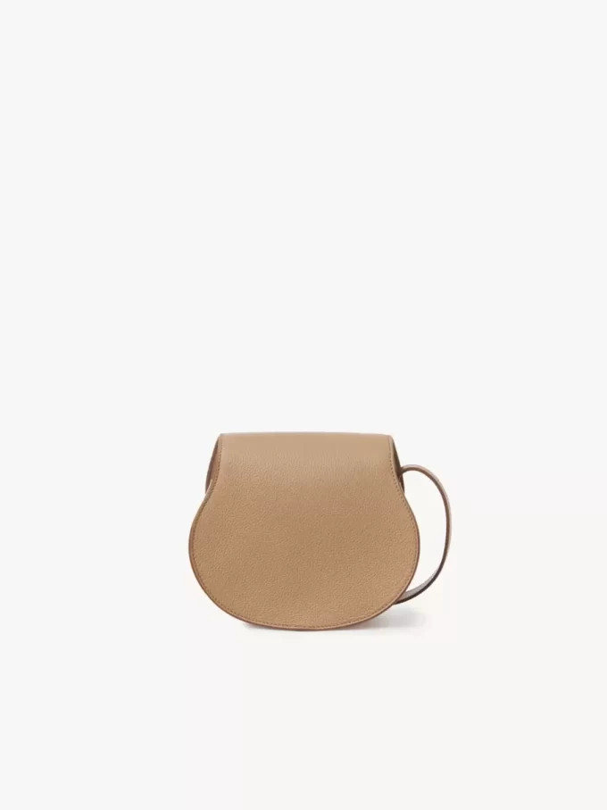 Small Marcie saddle bag in grained leather