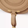 Small Marcie saddle bag in grained leather