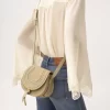Small Marcie saddle bag in raffia-effect fibers Small Marcie saddle bag in raffia-effect fibers