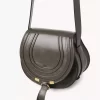 Small Marcie saddle bag in shiny leather