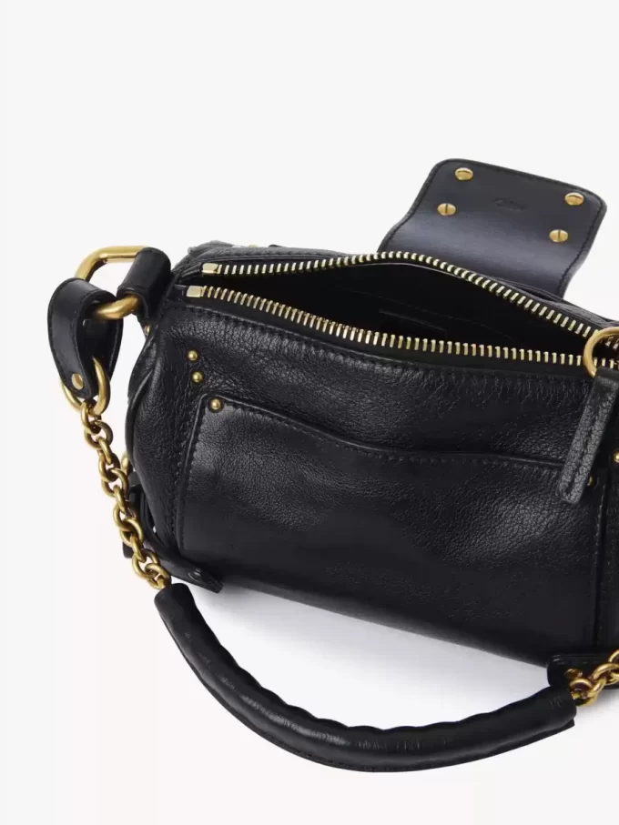 Small Paddington chain bag in grained leather