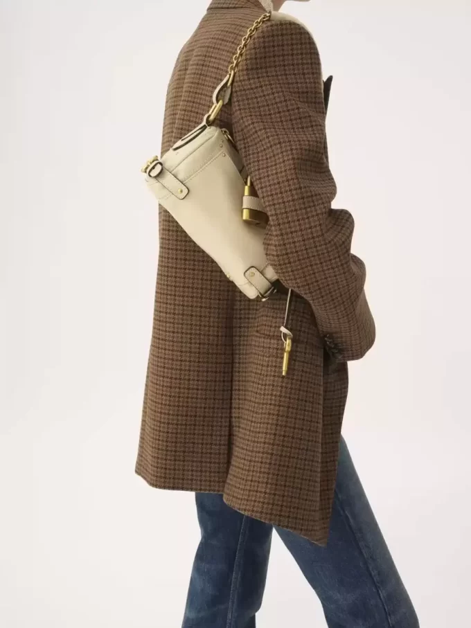 Small Paddington chain bag in grained leather Small Paddington chain bag in grained leather