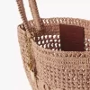 Small Summer Banana tote bag in raffia
