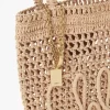 Small Summer Banana tote bag in raffia