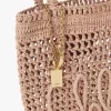 Small Summer Banana tote bag in raffia