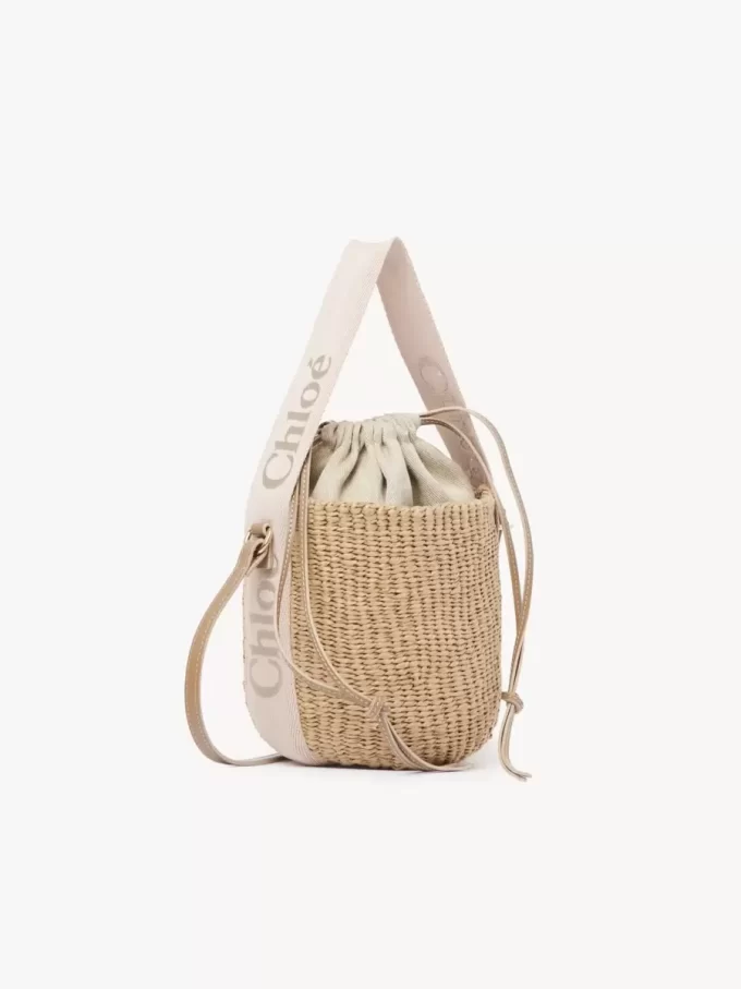 Small Woody basket in natural fibers