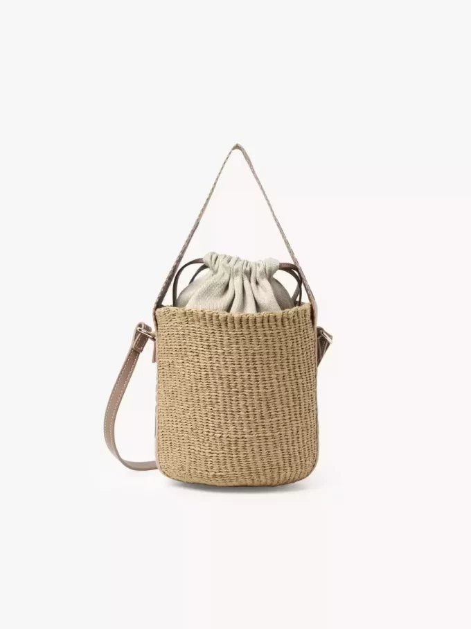 Small Woody basket in natural fibers