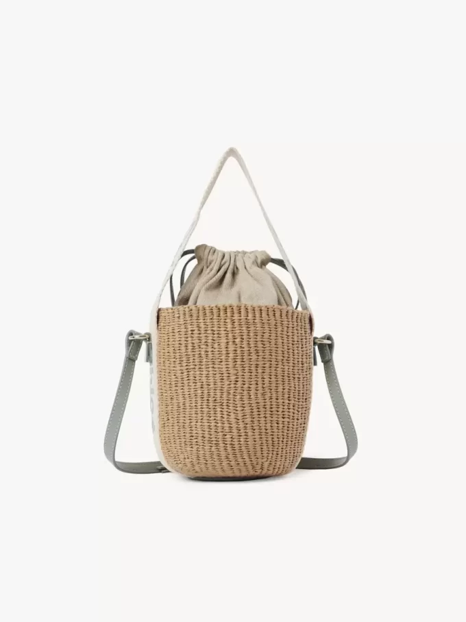 Small Woody basket in natural fibers