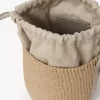 Small Woody basket in natural fibers