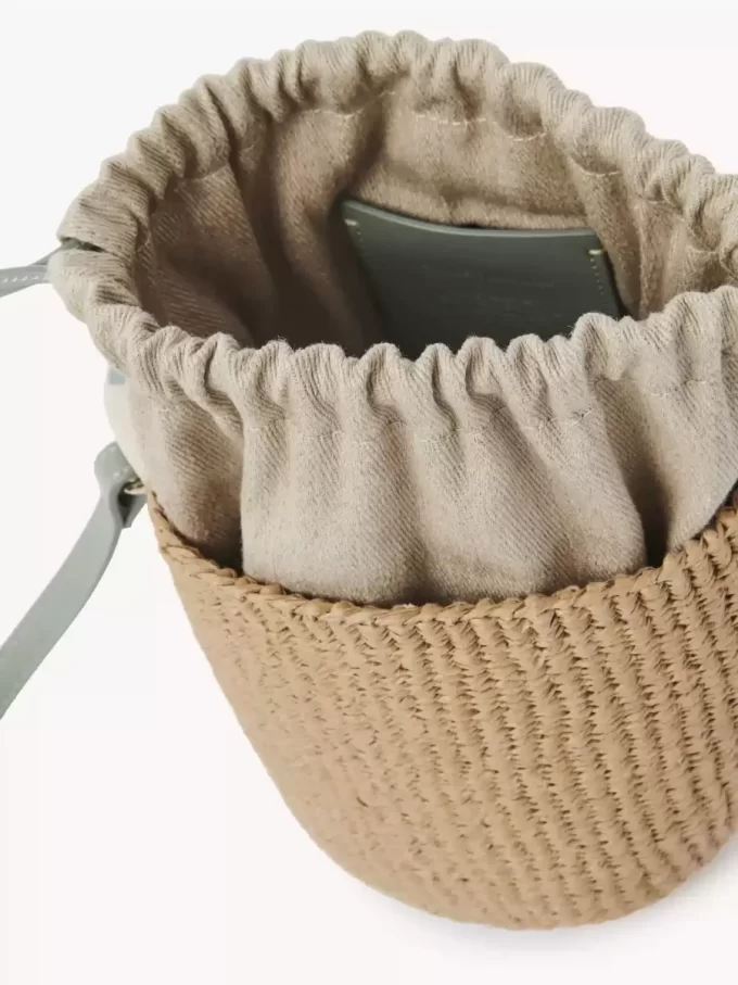 Small Woody basket in natural fibers