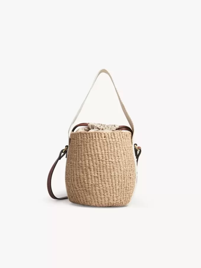 Small Woody basket in natural fibers