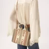 Small Woody tote bag in linen