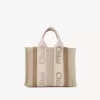 Small Woody tote bag in linen