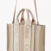 Small Woody tote bag in linen