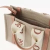Small Woody tote bag in linen