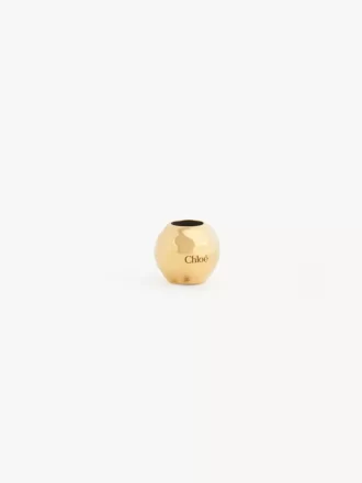 Sphere Dice bracelet charm in brass
