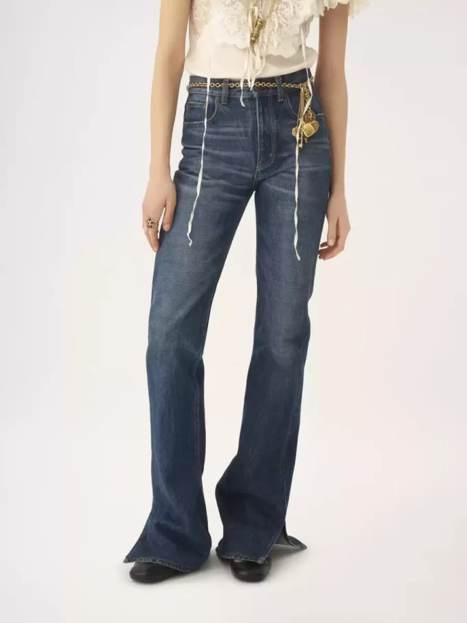 Straight jeans in denim