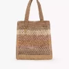 Summer Banana tote bag in raffia