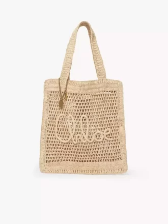Summer Banana tote bag in raffia