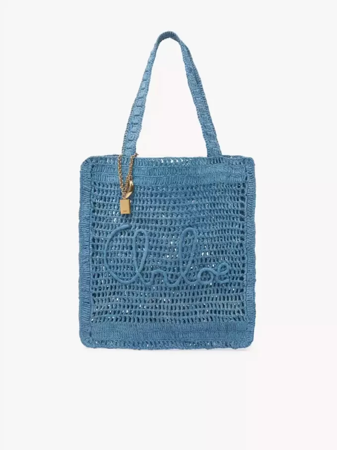 Summer Banana tote bag in raffia