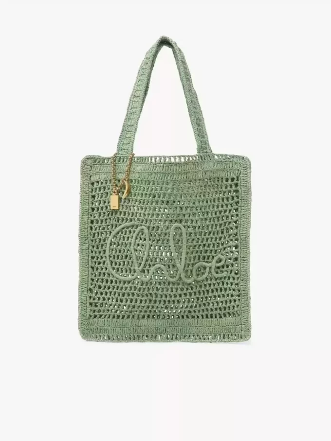 Summer Banana tote bag in raffia