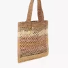 Summer Banana tote bag in raffia