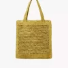 Summer Banana tote bag in raffia