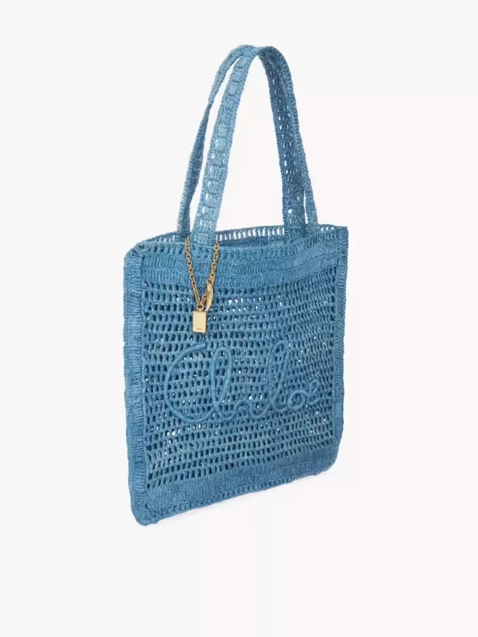 Summer Banana tote bag in raffia