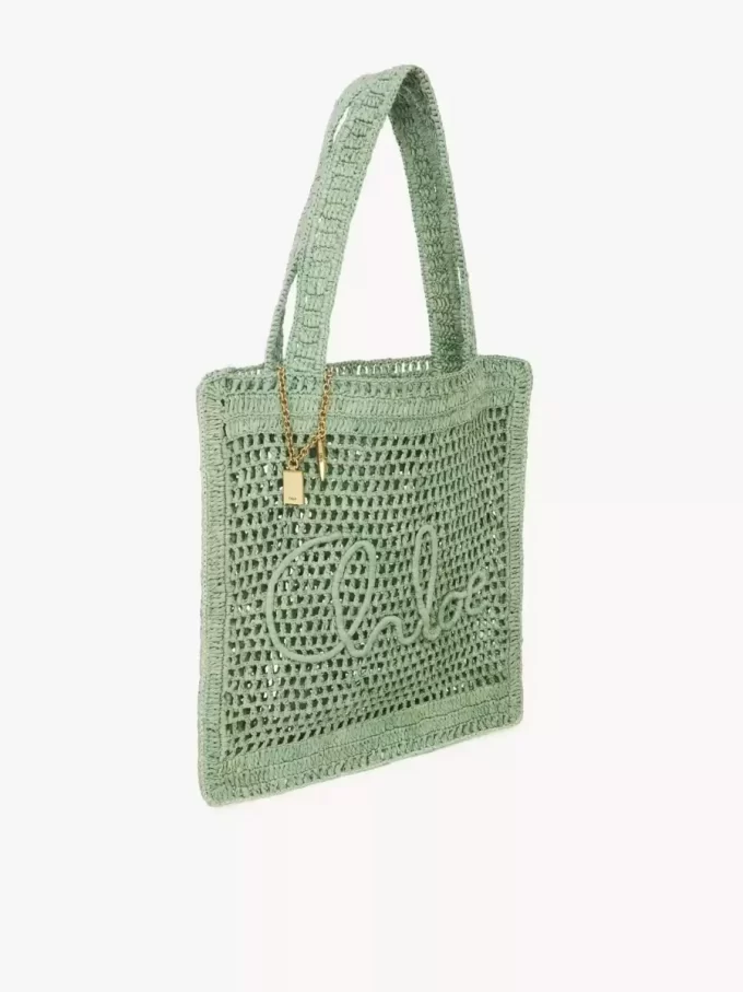 Summer Banana tote bag in raffia
