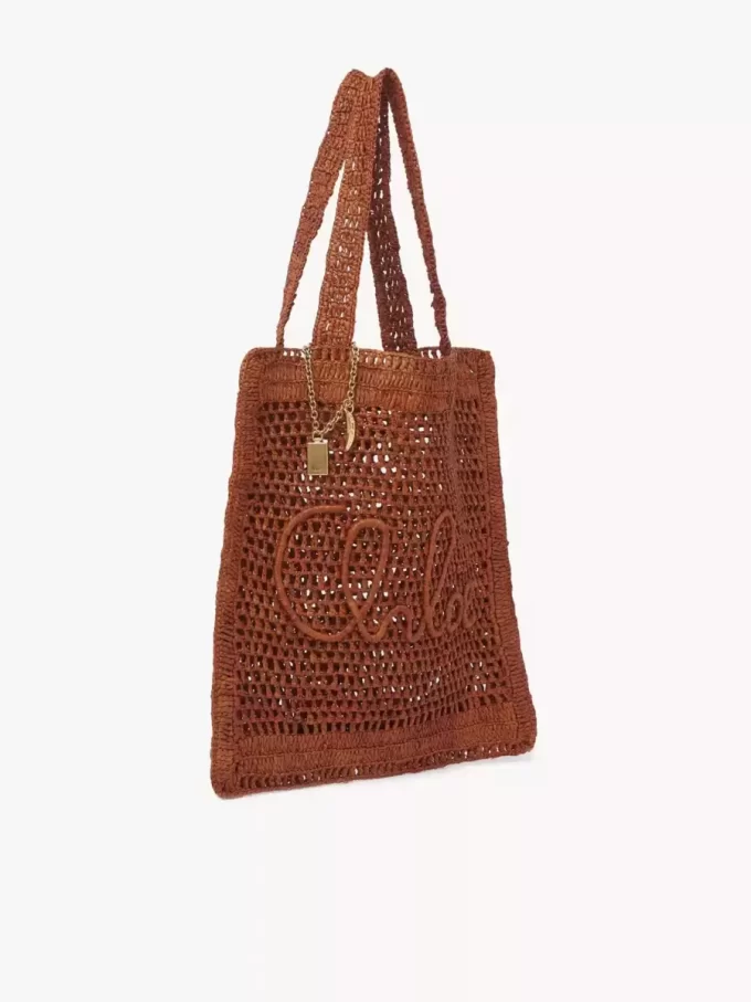 Summer Banana tote bag in raffia