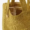 Summer Banana tote bag in raffia