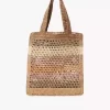 Summer Banana tote bag in raffia