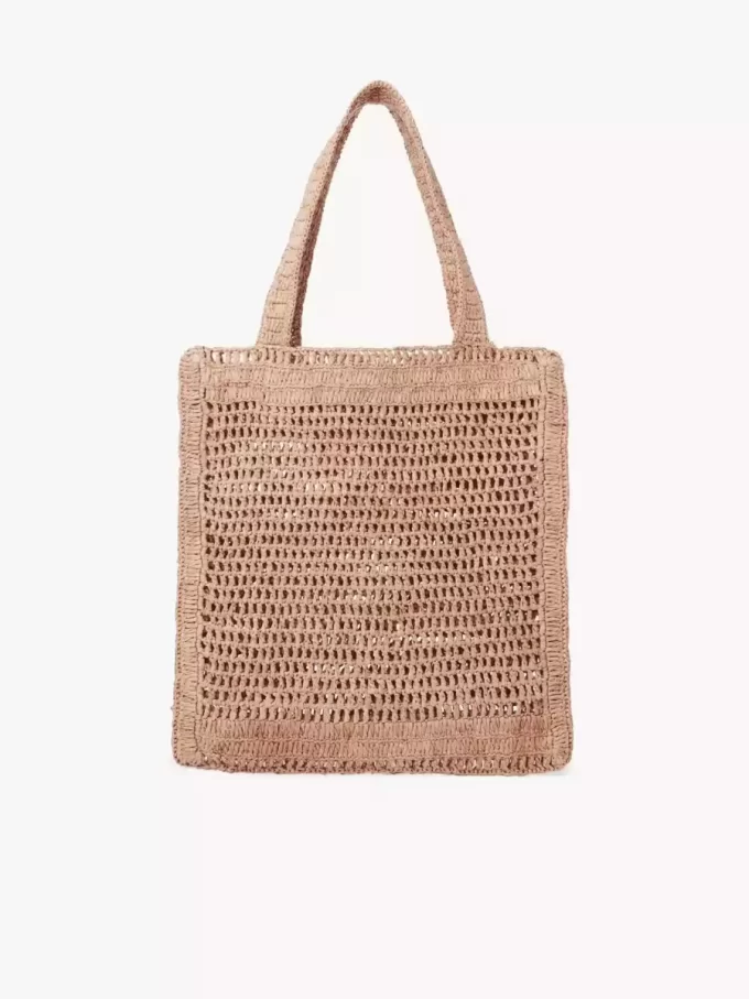 Summer Banana tote bag in raffia
