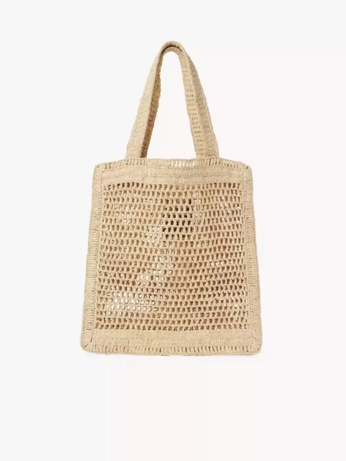 Summer Banana tote bag in raffia
