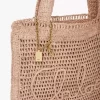 Summer Banana tote bag in raffia