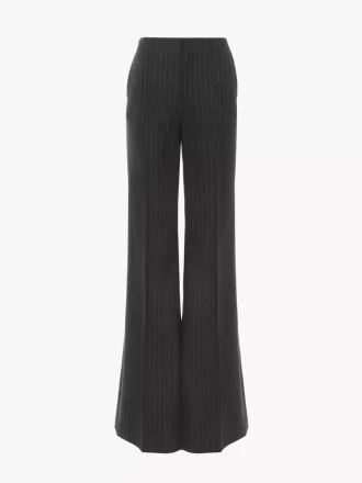 Tailored bootcut pants in wool